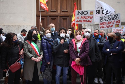 Ilva workers demonstration, Alcerol Mittal, Rome, Italy - 22 Apr 2021