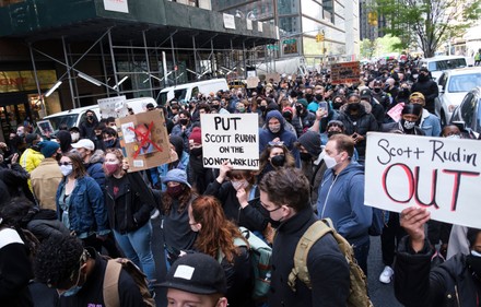 New York Theater Community Holds March on Broawday, USA - 22 Apr 2021