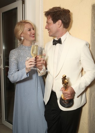 Director Thomas Vinterberg Right Wifeactress Helene Editorial Stock