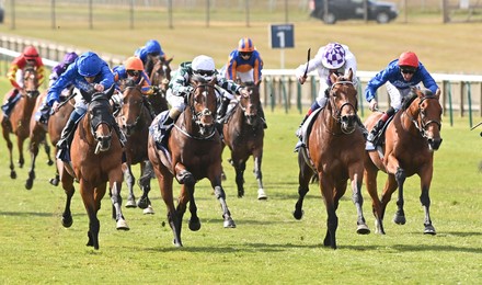 Horse Racing from Newmarket Racecourse, UK - 01 May 2021