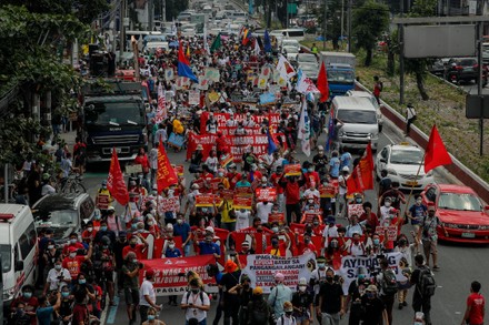 Labor Day protests in Manila, Quezon City, Philippines - 01 May 2021 ...