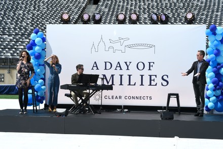 CLEAR Brings Together Over 100 Family Members Separated During COVID to Reunite for the First Time, MetLife Stadium, East Rutherford, New Jersey, USA - 06 May 2021
