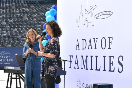 CLEAR Brings Together Over 100 Family Members Separated During COVID to Reunite for the First Time, MetLife Stadium, East Rutherford, New Jersey, USA - 06 May 2021