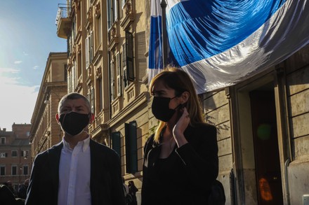 Solidarity vigil for Israel, Rome, Italy - 12 May 2021