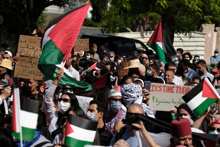 Protest in support of Palestine, Mutuelle ville, Tunisia - 15 May 2021