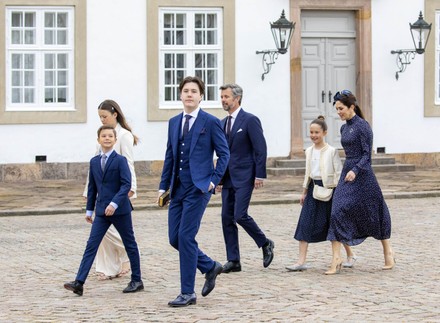Prince Christian of Denmark confirmation, Fredensborg, Denmark - 15 May 2021