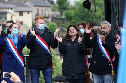 Jean-Luc Melenchon's first rally, Aubin, France - 16 May 2021