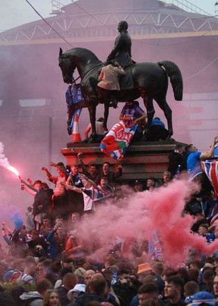 Rangers Fans George Square Editorial Stock Photo - Stock Image ...