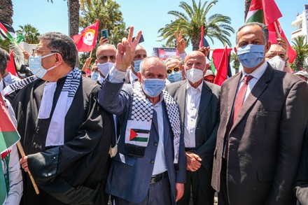 Pro Palestine protest, Tunis, Tunisia - 19 May 2021