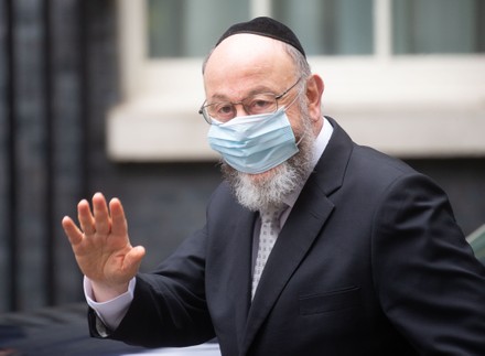 Chief Rabbi, Ephraim Mirvis, at number 10, Downing Street, London, UK - 20 May 2021
