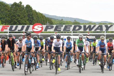 Peloton Start Fujisan Stage 329km Starting Editorial Stock Photo