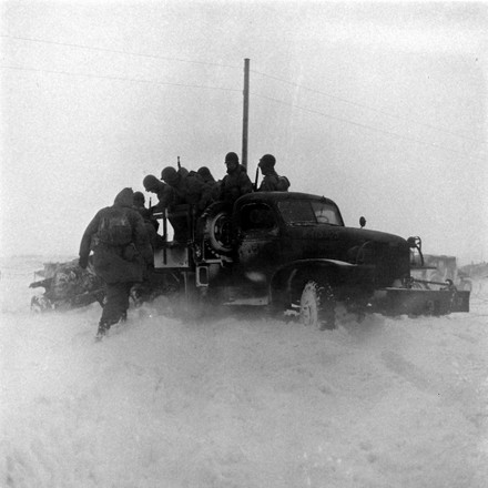 Soldiers Standing Military Vehicle Iceland 1944 Editorial Stock Photo ...