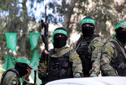 Members Alqassam Brigades Armed Wing Palestinian Editorial Stock Photo ...