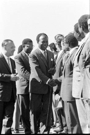 Kwame Nkrumah Arriving Belgrade Conference Nonaligned Editorial Stock ...