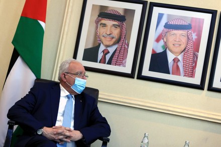 Palestinian National Authority Foreign Affairs Minister Al Malki in Amman, Jordan - 23 May 2021