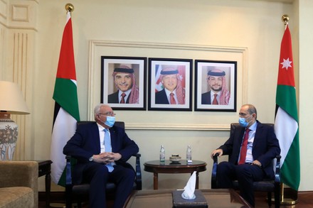 Palestinian National Authority Foreign Affairs Minister Al Malki in Amman, Jordan - 23 May 2021