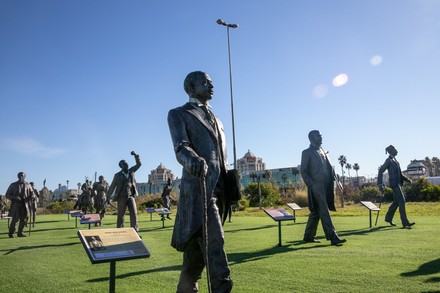 Bronze Statues Displayed Tourist Spot Named Editorial Stock Photo