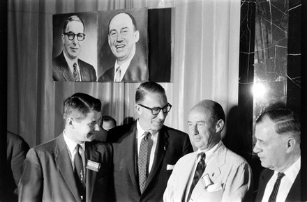 Estes Kefauver Adlai Stevenson Sitting On Editorial Stock Photo - Stock ...