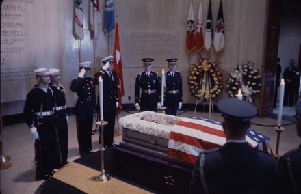 Men Attending Douglas Macarthurs Funeral United Editorial Stock Photo ...