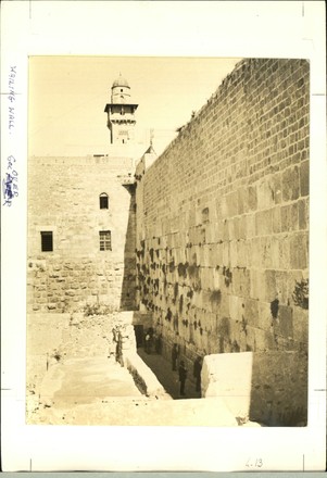 Western Wall Jerusalem Palestine 1800 Editorial Stock Photo - Stock