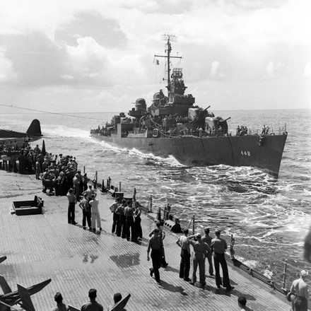 Warship Sailing Near Marcus Island During Editorial Stock Photo - Stock ...