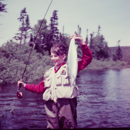 Men Catching Atlantic Salmon Restigouche River Editorial Stock Photo
