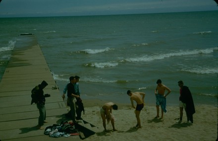 Students Enjoying Beach Iowa City Iowa Editorial Stock Photo - Stock