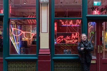 Electric City - Hollywood Neon Exhibition At Leadenhall Market In London, United Kingdom - 25 May 2021
