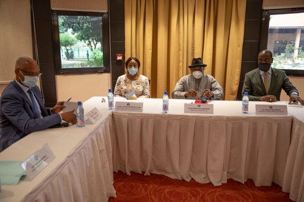 ECOWAS delegation following detention of President and Prime Minister, Bamako, Mali - 25 May 2021