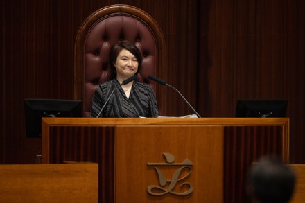 Starry Lee at the Legislative Council in Hong Kong, China - 26 May 2021