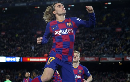 Antoine Griezmann Goal Celebration During Match Editorial Stock Photo