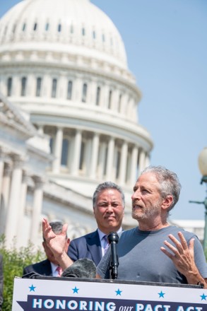 Jon Stewart and John Feal hold a press conference to unveil legislation to address toxic exposure, Washington, District of Columbia, USA - 26 May 2021