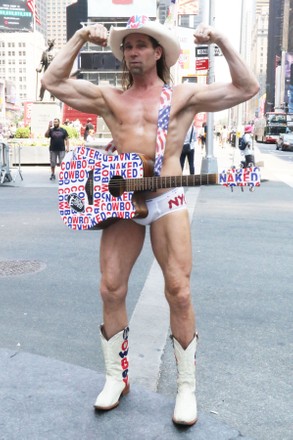 Naked Cowboy Robert John Burck Seen - Foto de stock de contenido