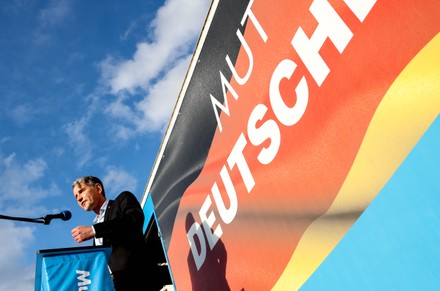 AFD Saxony-Anhalt, State Elections Campaign, Haldensleben, Germany - 28 ...