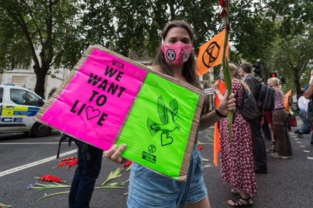 Extinction Rebellion Protest Action In London - Day 2, United Kingdom - 02 Sep 2020