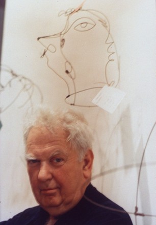 Sculptor Alexander Calder W Wire Sculpture Editorial Stock Photo ...