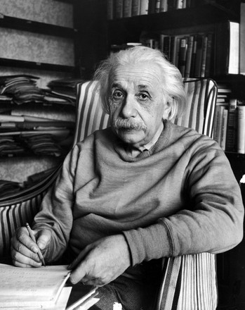 Scientist Albert Einstein Wearing Old Sweatshirt Editorial Stock Photo ...