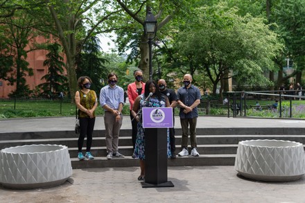 Nyc Mayoral Candidate Maya Wiley Details Editorial Stock Photo - Stock