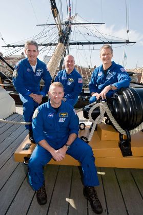 Atlantis Shuttle NASA Astronauts visit HMS Victory in Portsmouth, Britain - 28 Jun 2010
