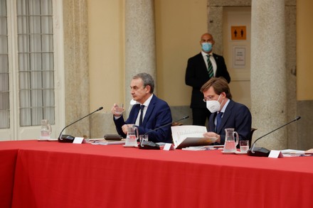 Felipe VI chairs the annual meeting of the Royal Elcano Institute Patronage, Madrid, Spain - 02 Jun 2021