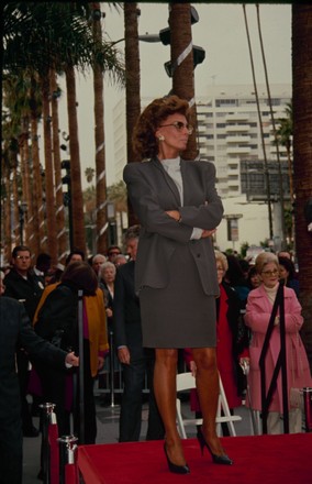 Actress Sophia Loren Hollywood Walk Fame Editorial Stock Photo - Stock