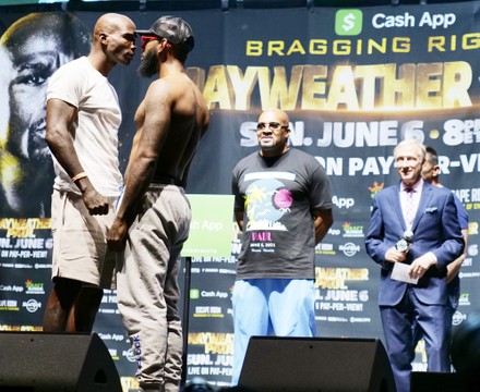 Mayweather and Paul Weigh-in at the Seminole Hard Rock Hotel and Casino, Hollywood, Florida, USA - 05 Jun 2021