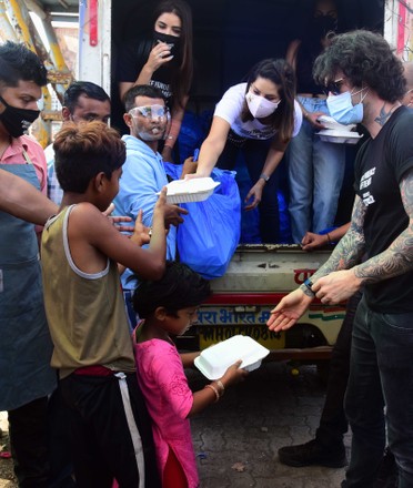 Bollywood Actor Sunny Leone Distributes Food To Needy In Mumbai, Maharashtra, India - 06 Jun 2021