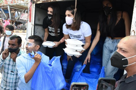 Bollywood Actor Sunny Leone Distributes Food To Needy In Mumbai, Maharashtra, India - 06 Jun 2021
