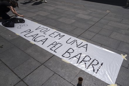 MACBA expansion protest in Barcelona, Spain - 06 Jun 2021