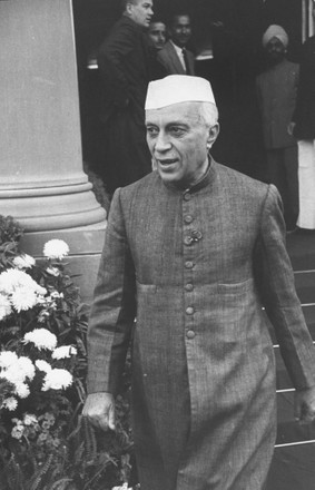 Prime Min India Jawaharlal Nehru Clad Editorial Stock Photo - Stock ...