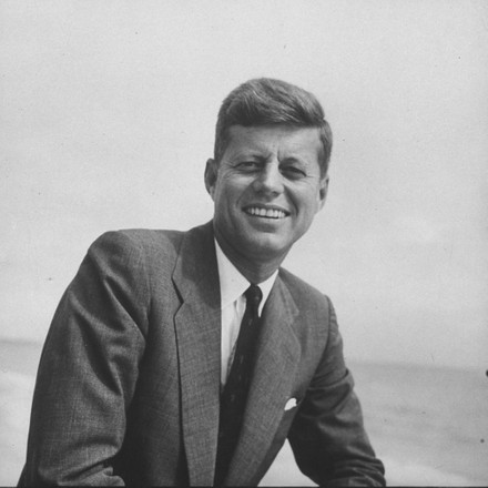 Senator John F Kennedy Smiling During Editorial Stock Photo - Stock ...