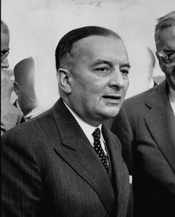 Bidault During Foreign Ministers Conference Editorial Stock