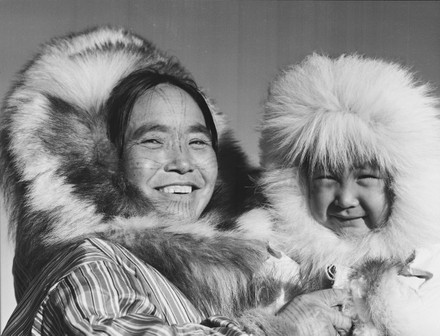 Portrait Inuit Mother Koptanna Her Child Editorial Stock Photo - Stock ...