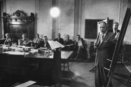 Physicist Alvin C Graves Testifying Before Editorial Stock Photo ...